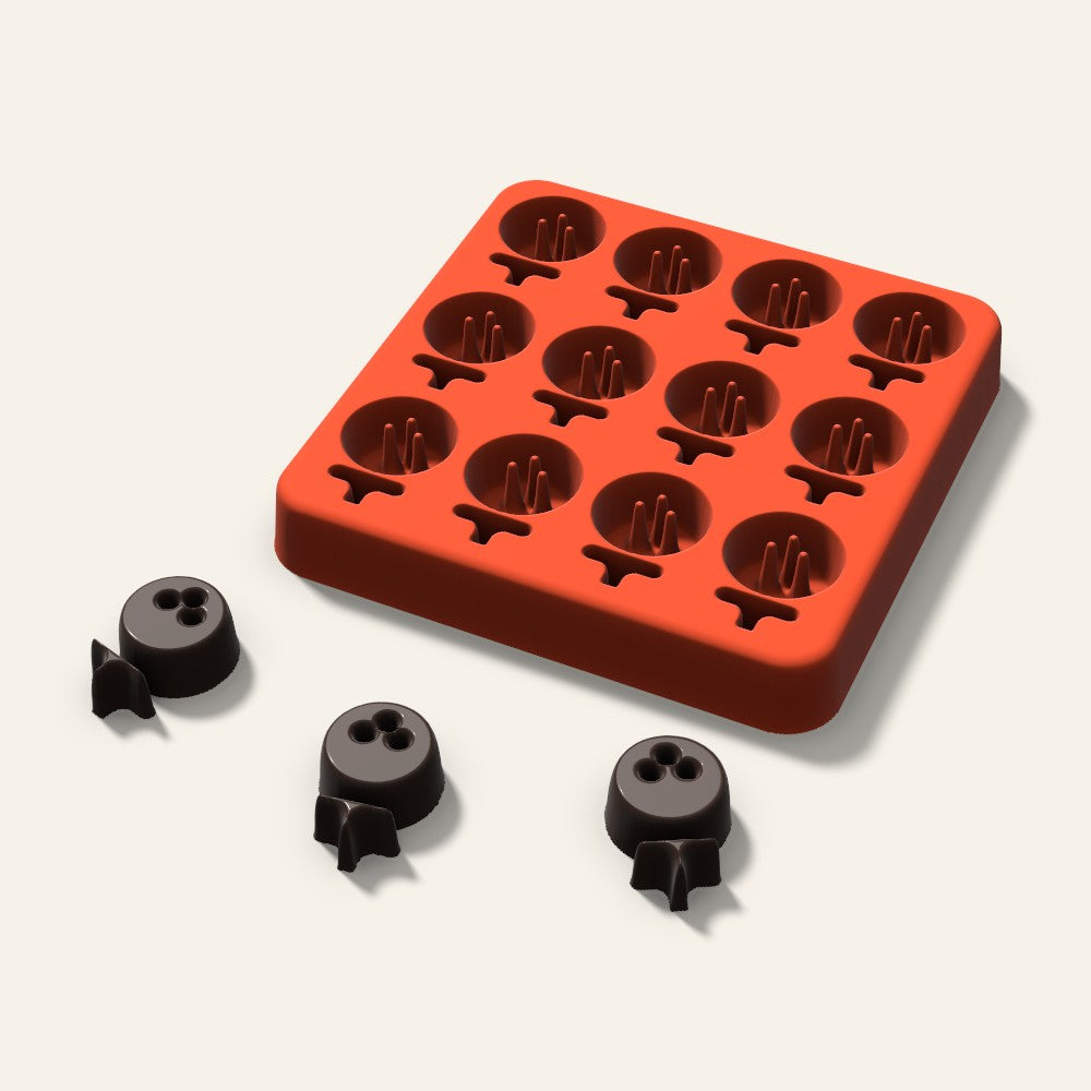 Golf Candy Mold, 1 Inch, 12 Cavity, 3D render