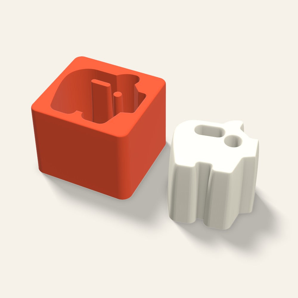 Piggy Bank Candle Mold, 3 x 2.5 Inch, 3D render