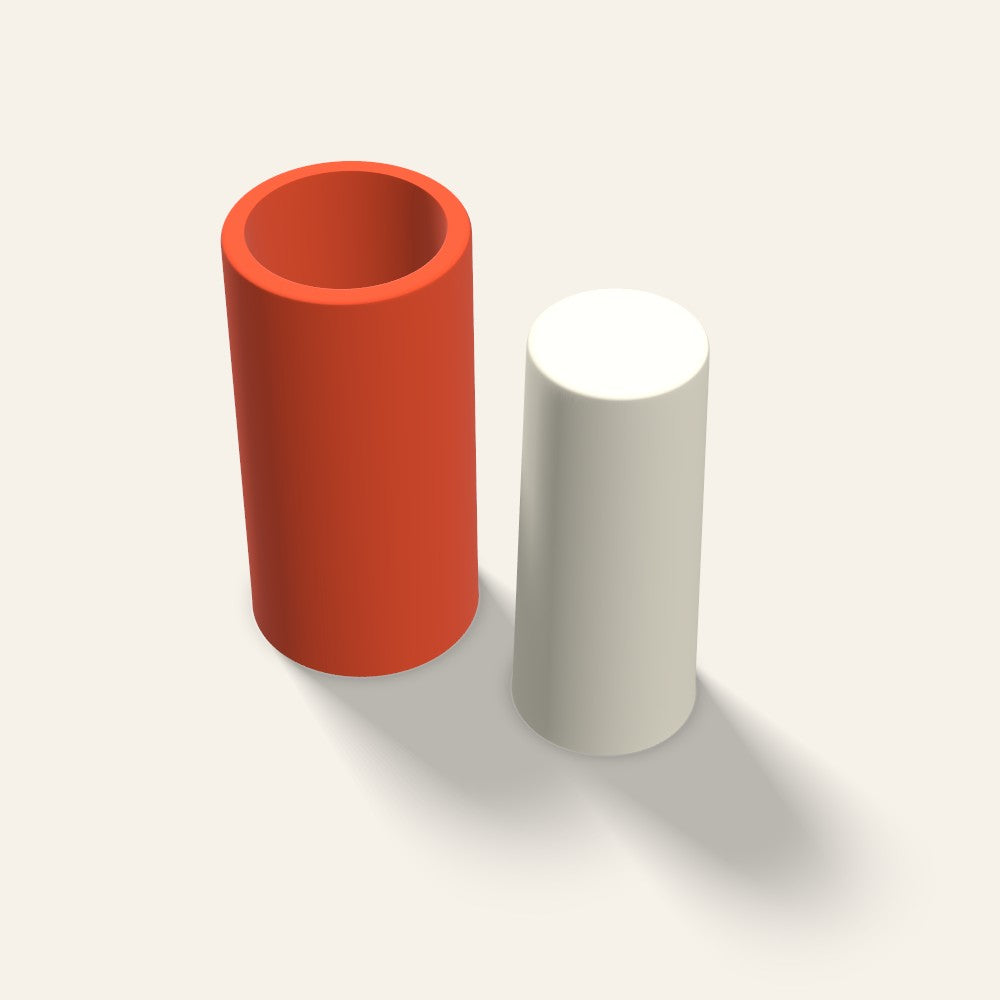 Pillar Candle Mold, 2.5 x 6 Inch, 3D render