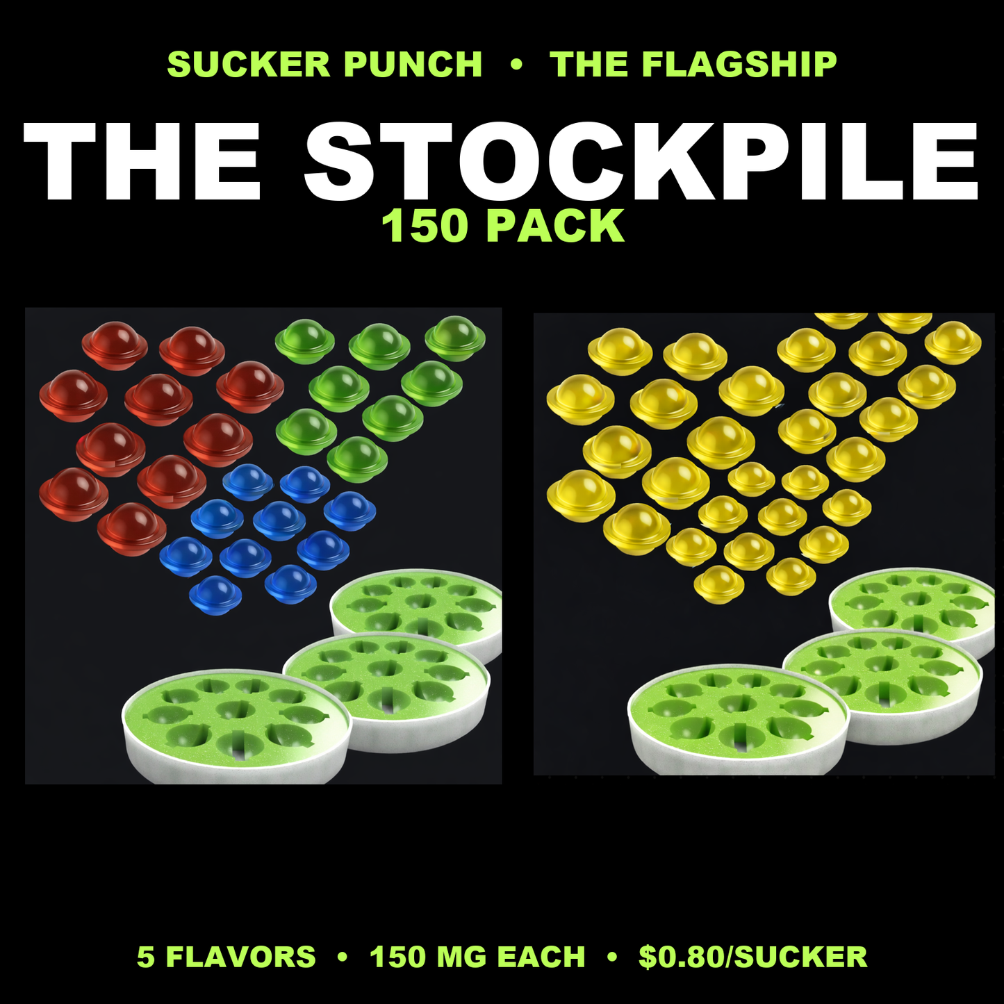 150 Pack - 150 mg Stockpile
