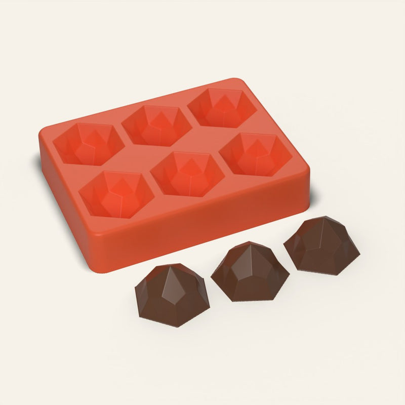 Gem Chocolate Mold, 6 Cavity