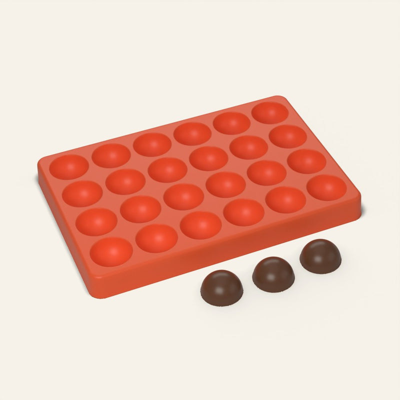 Half Sphere Truffle Mold, 24 Cavity