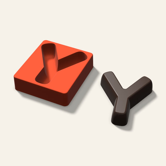 Letter Y Mold, 5 Inch, 3D render