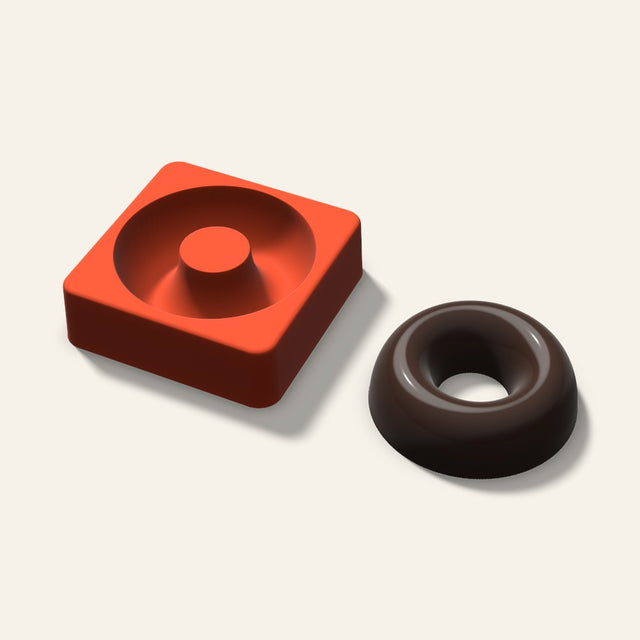 Donut Cake Mold, 3 Inch, 3D render