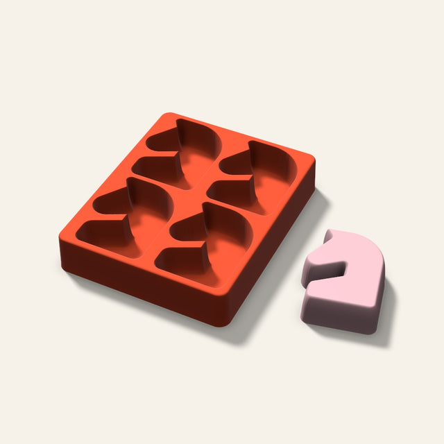 Chess Knight Soap Mold, 3 Inch, 4 Cavity, 3D render