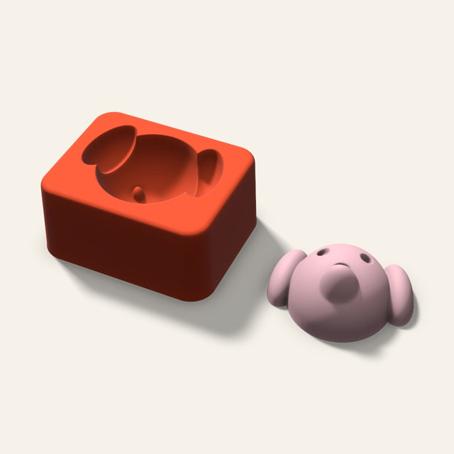 Dog Soap Mold, 2.5 Inch, 3D render