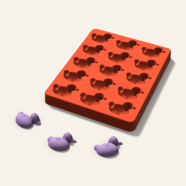 Duck Wax Melt Mold, 1.5 Inch, 15 Cavity, 3D render