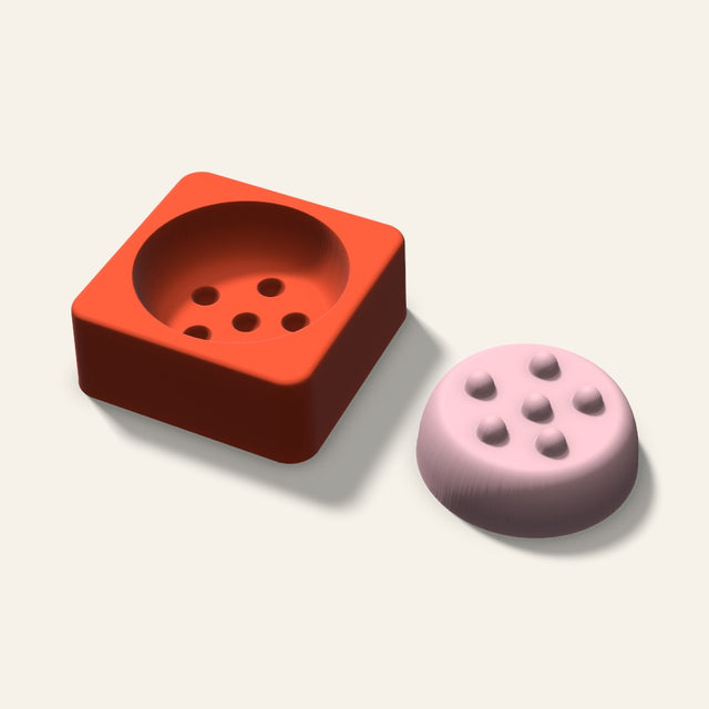 Cookie Soap Mold, 2.5 Inch, 3D render