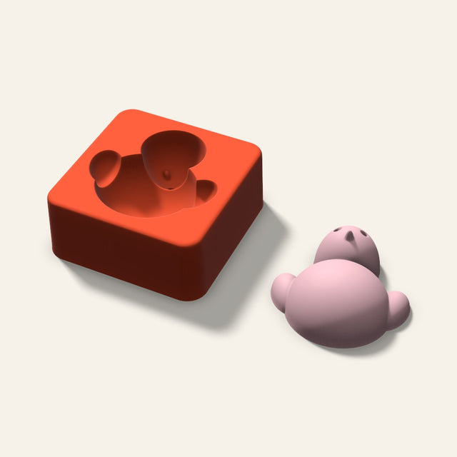 Chick Soap Mold, 2.5 Inch, 3D render