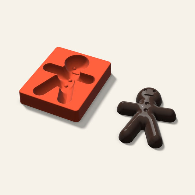 Giant Gingerbread Mold, 6 Inch, 3D render