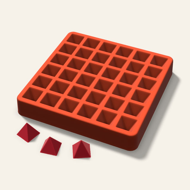 Pyramid Candy Mold, 1 Inch, 36 Cavity, 3D render
