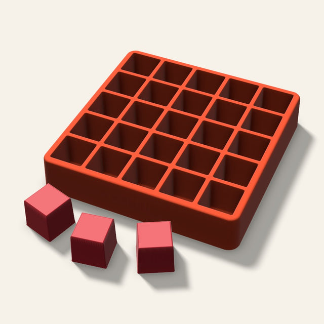 Sharp Cube Candy Mold, 1 Inch, 25 Cavity, 3D render