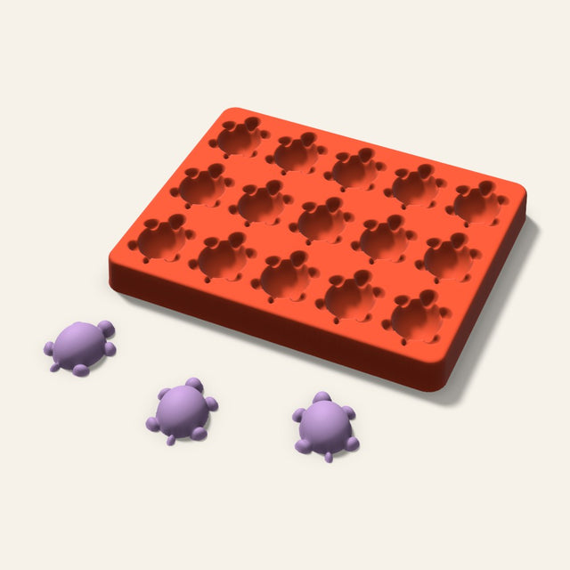 Turtle Wax Melt Mold, 1.5 Inch, 15 Cavity, 3D render