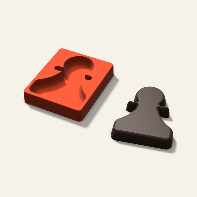 Giant Chess Pawn Mold, 6 Inch, 3D render