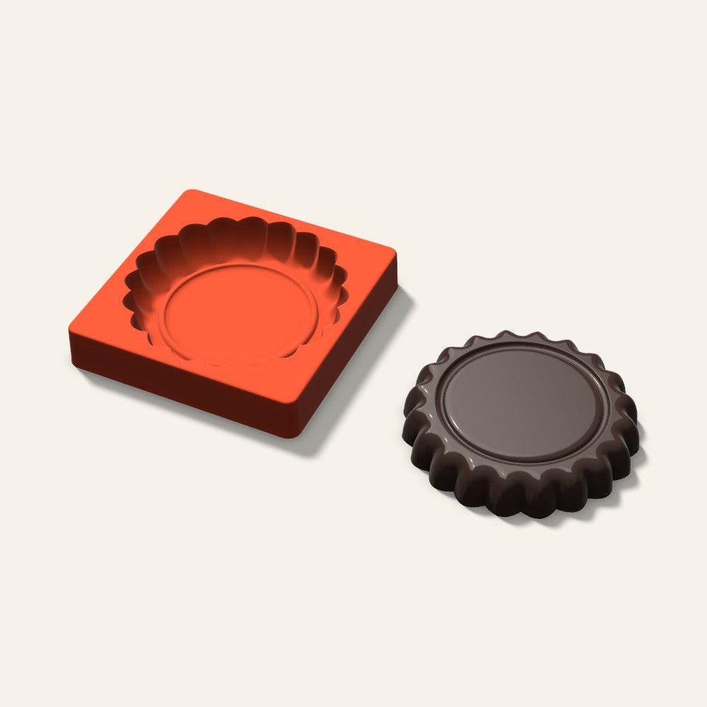 Giant Sandwich Cookie Mold, 6 Inch, 3D render
