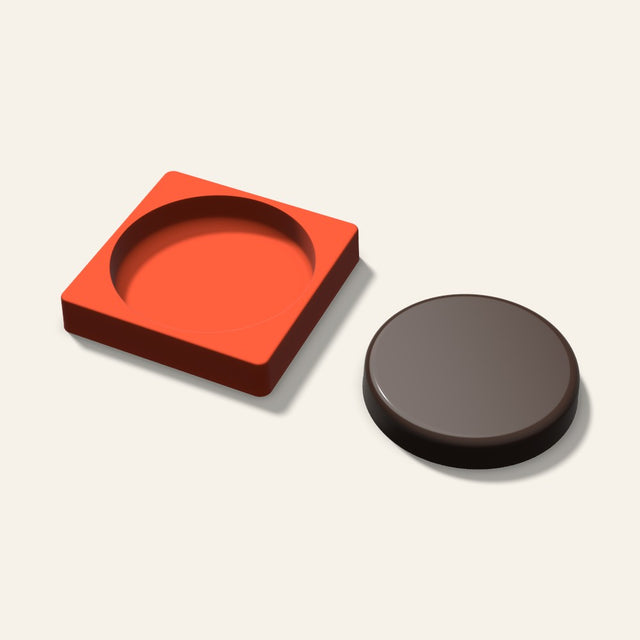 Giant Round Puck Mold, 6 Inch, 3D render