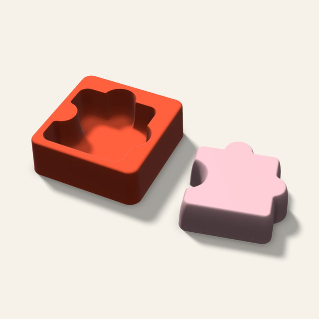Puzzle Soap Mold, 3 Inch, 3D render