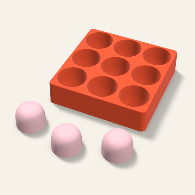 Gumdrop Soap Mold, 2 Inch, 9 Cavity, 3D render