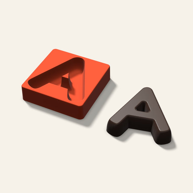Letter A Mold, 5 Inch, 3D render