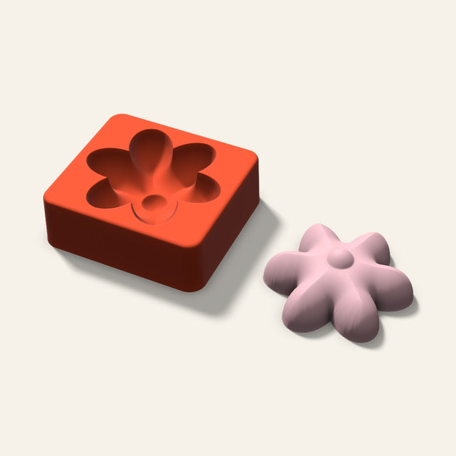 Blossom Soap Mold, 3 Inch, 3D render