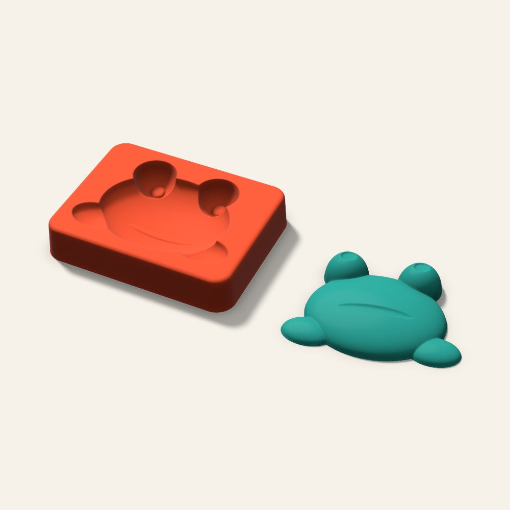 Frog Freshie Mold, 3 Inch, 3D render