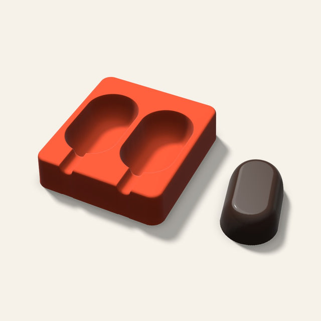Cakesicle Mold, 2.5 Inch, 2 Cavity, 3D render