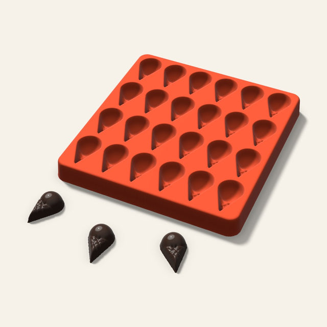 Ice Cream Cone Candy Mold, 1.25 Inch, 24 Cavity, 3D render