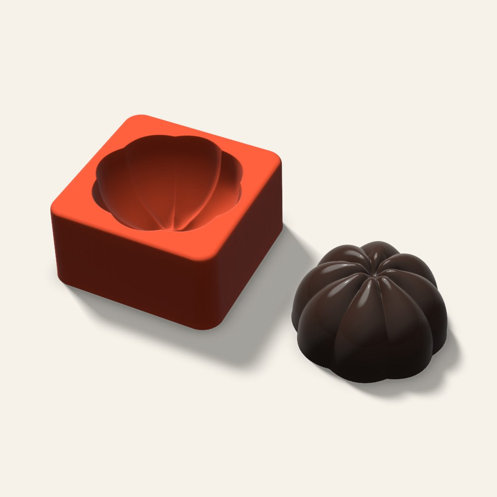 3D Pumpkin Cake Mold, 2.5 Inch, 3D render
