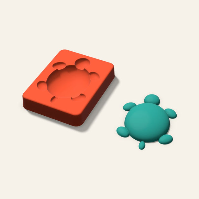 Turtle Freshie Mold, 3.5 Inch, 3D render