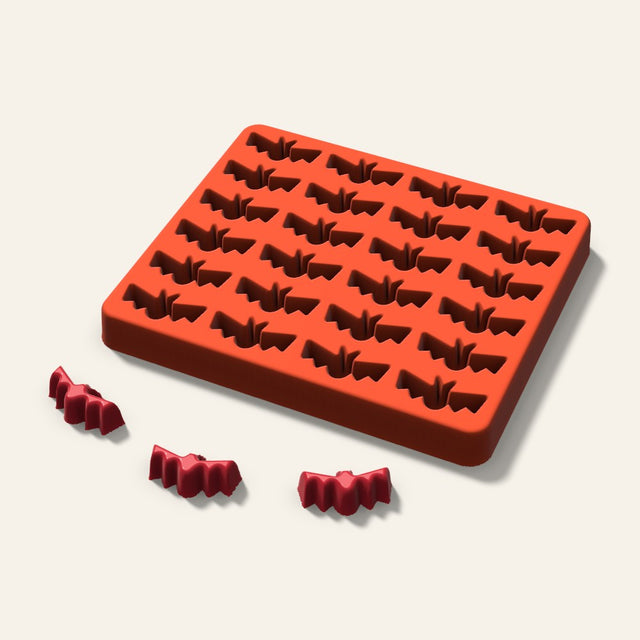 Bat Candy Mold, 1.25 Inch, 24 Cavity, 3D render