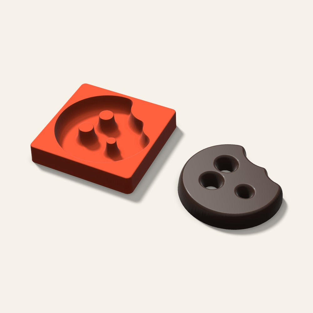 Giant Cookie Bite Mold, 6 Inch, 3D render