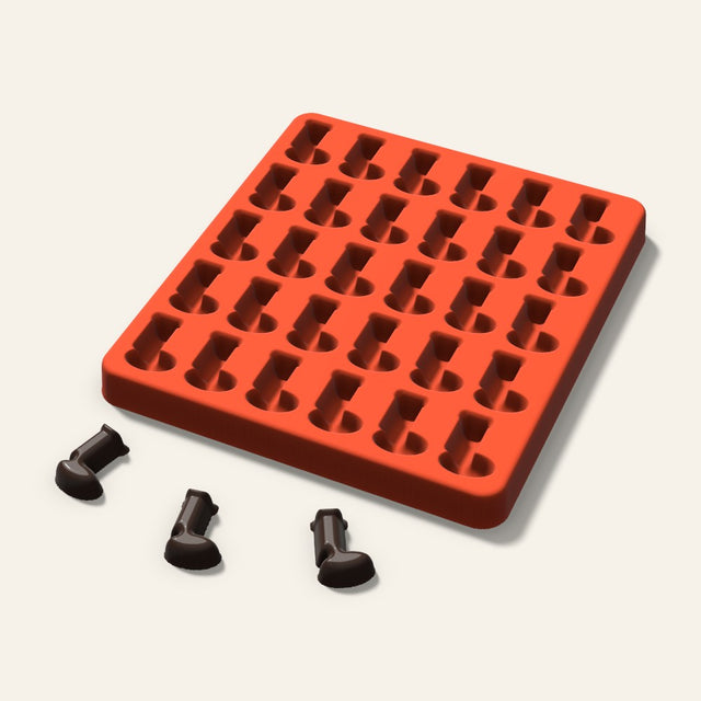 Stocking Candy Mold, 1 Inch, 30 Cavity, 3D render