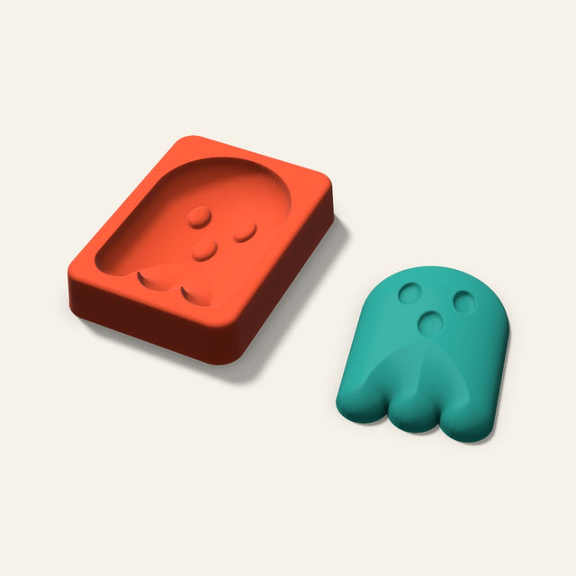 Ghost Freshie Mold, 3 Inch, 3D render