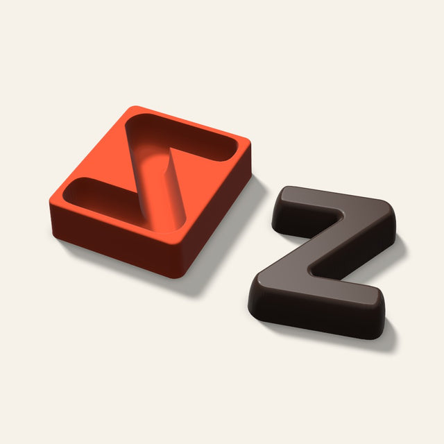 Letter Z Mold, 5 Inch, 3D render