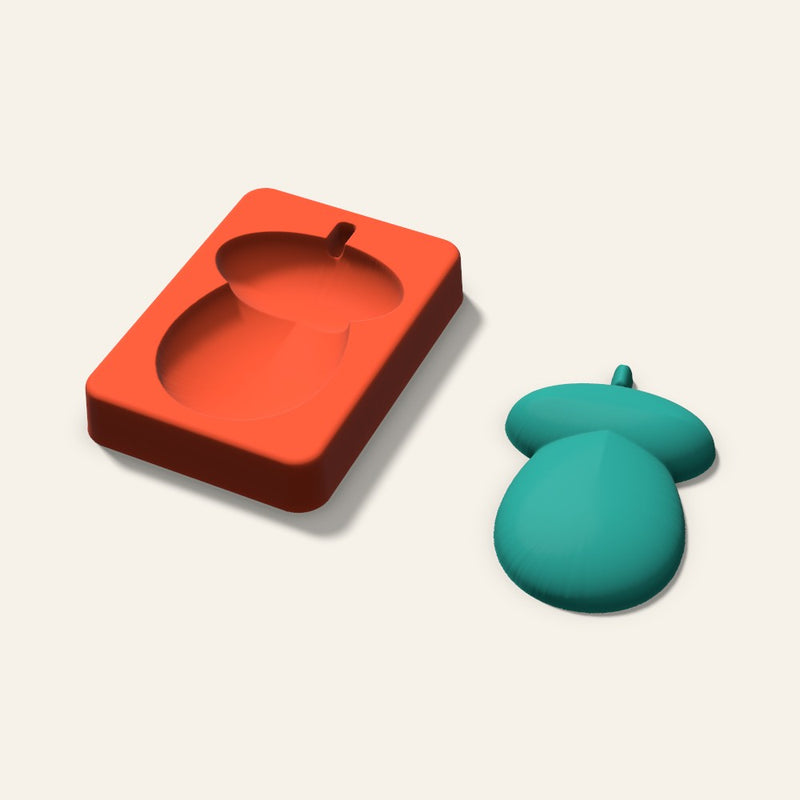 Acorn Freshie Mold, 3.5 Inch