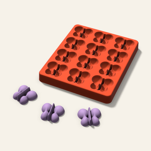 Butterfly Wax Melt Mold, 1.5 Inch, 12 Cavity, 3D render