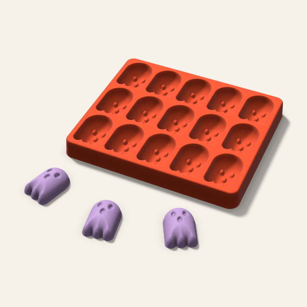 Ghost Wax Melt Mold, 1.5 Inch, 15 Cavity, 3D render