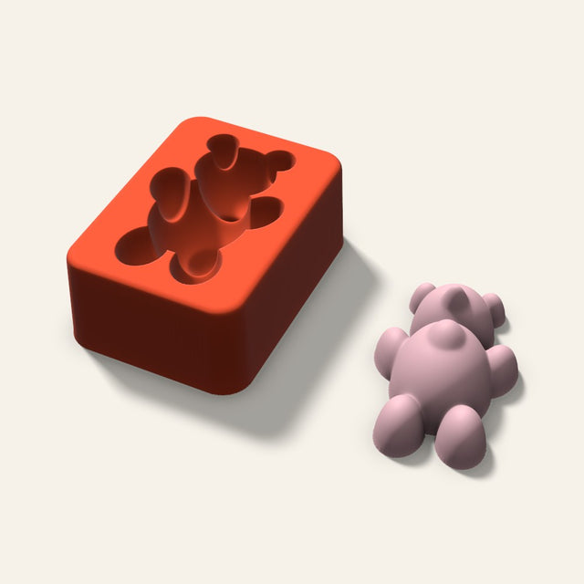 Gummy Bear Soap Mold, 2.5 Inch, 3D render