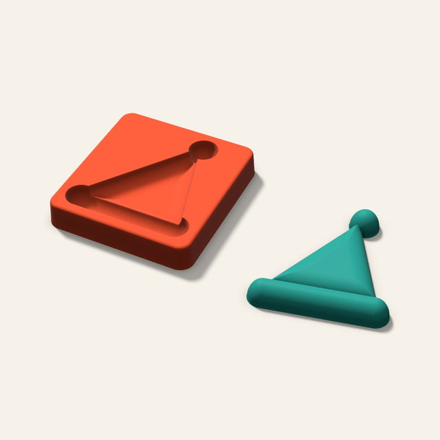 Santa Hat Freshie Mold, 3.5 Inch, 3D render