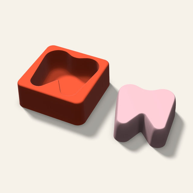 Tooth Soap Mold, 2.5 Inch, 3D render
