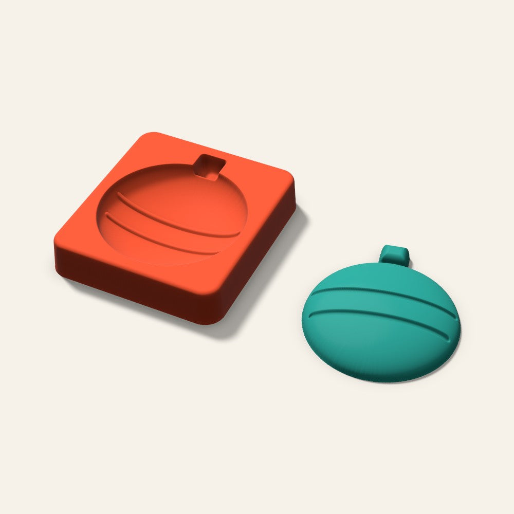 Ornament Freshie Mold, 3 Inch, 3D render