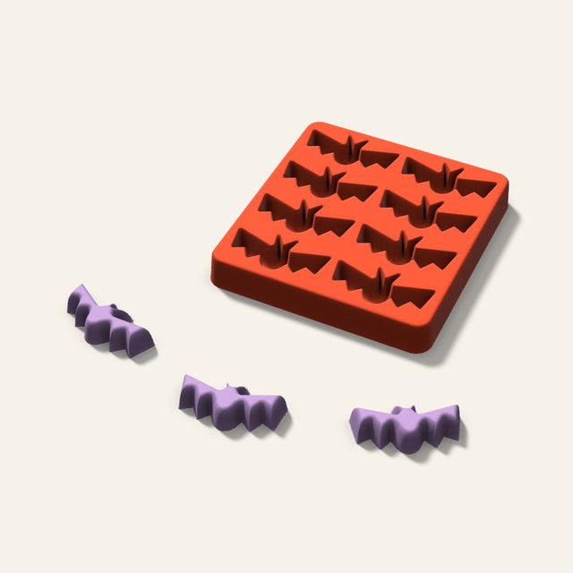 Bat Wax Melt Mold, 2 Inch, 8 Cavity, 3D render