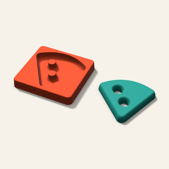 Pizza Slice Freshie Mold, 4 Inch, 3D render