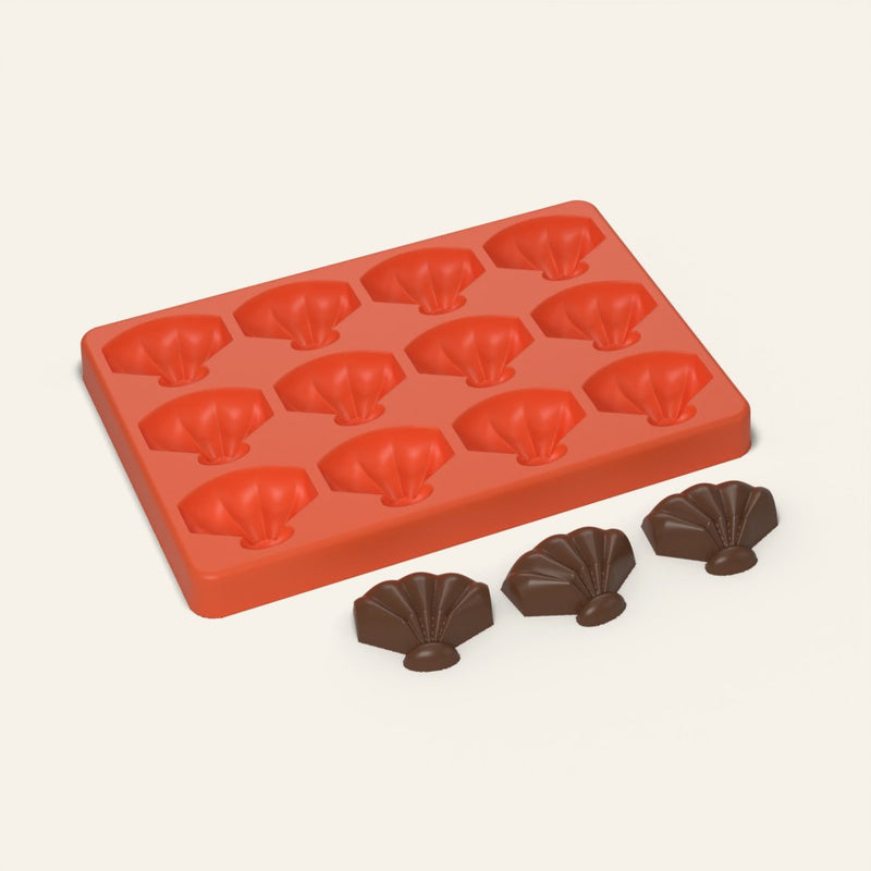 Shell Chocolate Mold, 12 Cavity